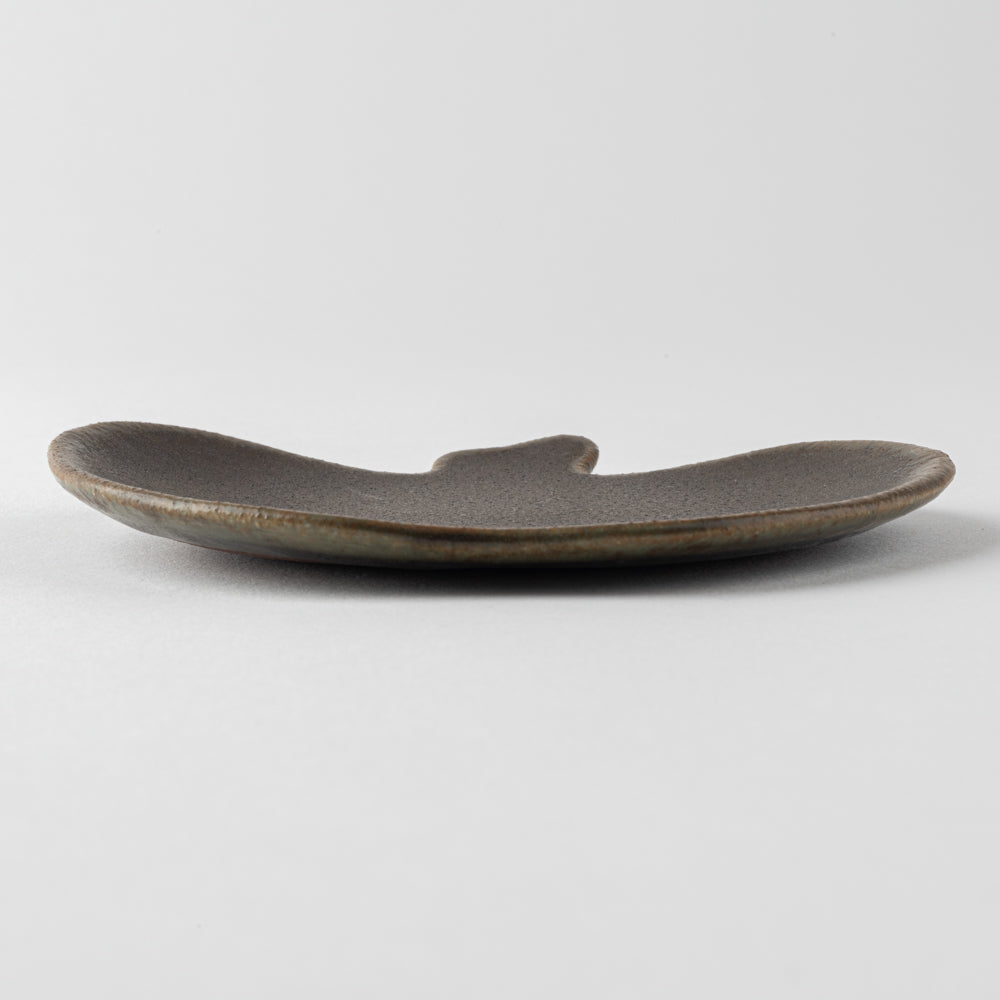 古谷製陶所 サビ釉 りんご皿 小 信楽焼 古谷製陶所 信楽焼