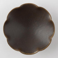 古谷製陶所 サビ釉 輪花小鉢 信楽焼 古谷製陶所 信楽焼