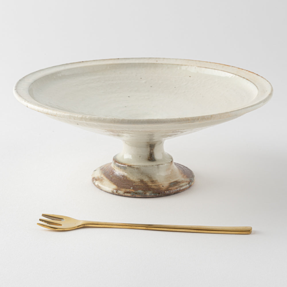 古谷製陶所 鉄散 コンポート皿(18cm) 信楽焼 古谷製陶所 信楽焼