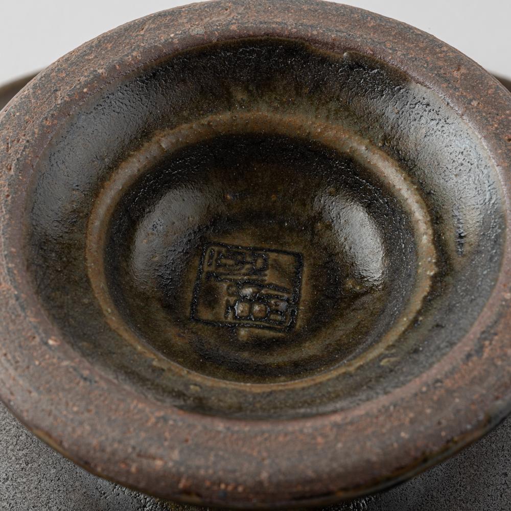 古谷製陶所 サビ釉 コンポート皿(18cm) 信楽焼 古谷製陶所 信楽焼