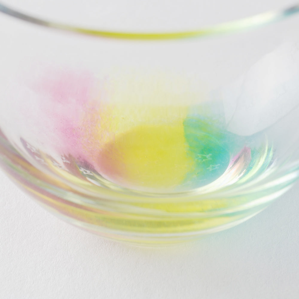 ガラス作家 竹田舞由子 ぐいのみ「にじとほし」 ガラス作家 竹田舞由子 ガラスもの