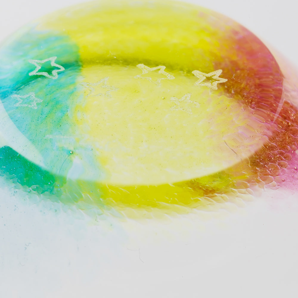 ガラス作家 竹田舞由子 ぐいのみ「にじとほし」 ガラス作家 竹田舞由子 ガラスもの