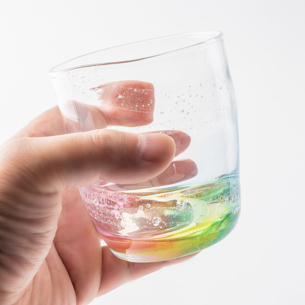 ガラス作家 竹田舞由子 ロックグラス「にじとほし」 ガラス作家 竹田舞由子 ガラスもの