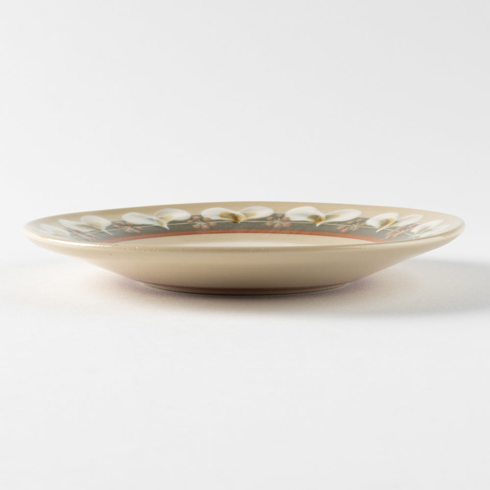 ふくべ窯 ローリエ 緑 15㎝プレート 美濃焼 ふくべ窯 美濃焼