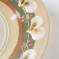 ふくべ窯 ローリエ 緑 15㎝プレート 美濃焼 ふくべ窯 美濃焼