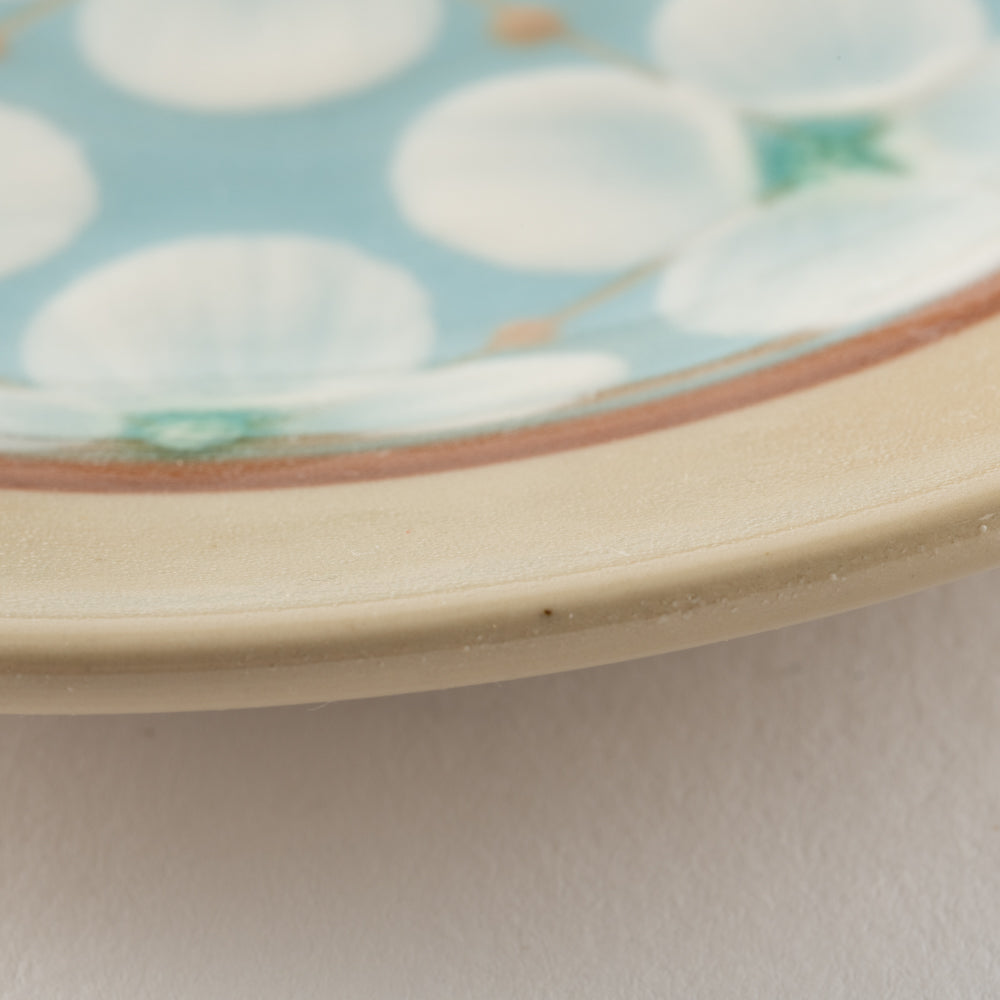 ふくべ窯 花水木 トルコ 15㎝プレート 美濃焼 ふくべ窯 美濃焼