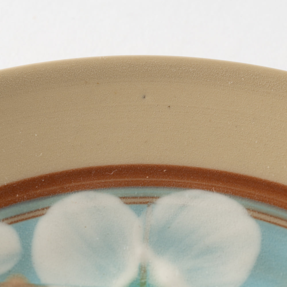 ふくべ窯 花水木 トルコ 15㎝プレート 美濃焼 ふくべ窯 美濃焼