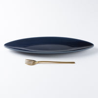 光泉窯 スリムプレートL(瑠璃) 萬古焼 光泉窯 萬古焼