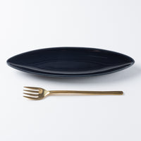 光泉窯 スリムプレートM(瑠璃) 萬古焼 光泉窯 萬古焼