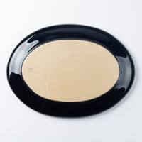 光泉窯 オーバルプレートL(瑠璃) 萬古焼 光泉窯 萬古焼