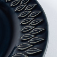 光泉窯 リーフ柄プレート 大(瑠璃) 萬古焼 光泉窯 萬古焼