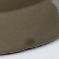 光泉窯 マーガレット柄 レリーフ プレート 27cm(グレー) 萬古焼 光泉窯 萬古焼