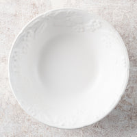 光泉窯 マーガレット柄 レリーフ ボウル 小鉢 (白マット) 萬古焼 光泉窯 萬古焼