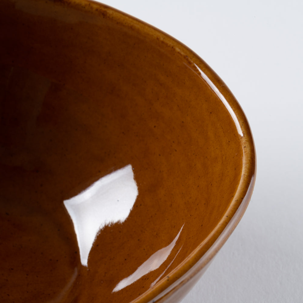 光泉窯 変形ボウル 小鉢(アメ) 萬古焼 光泉窯 萬古焼