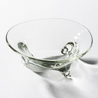 ガラス工房てとてと 三つ足 小鉢(クリア) ガラス工房てとてと 琉球ガラス