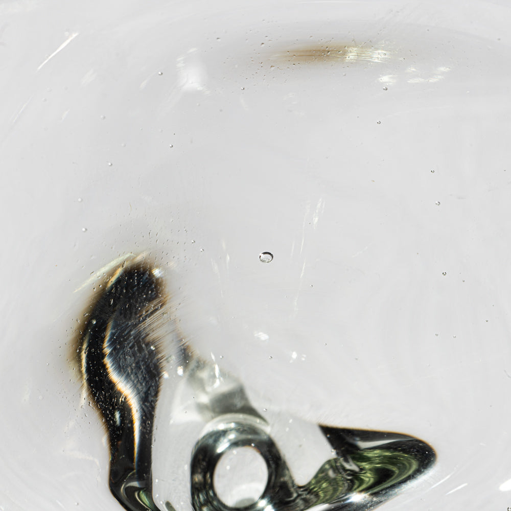 ガラス工房てとてと 三つ足 豆鉢(クリア) ガラス工房てとてと 琉球ガラス