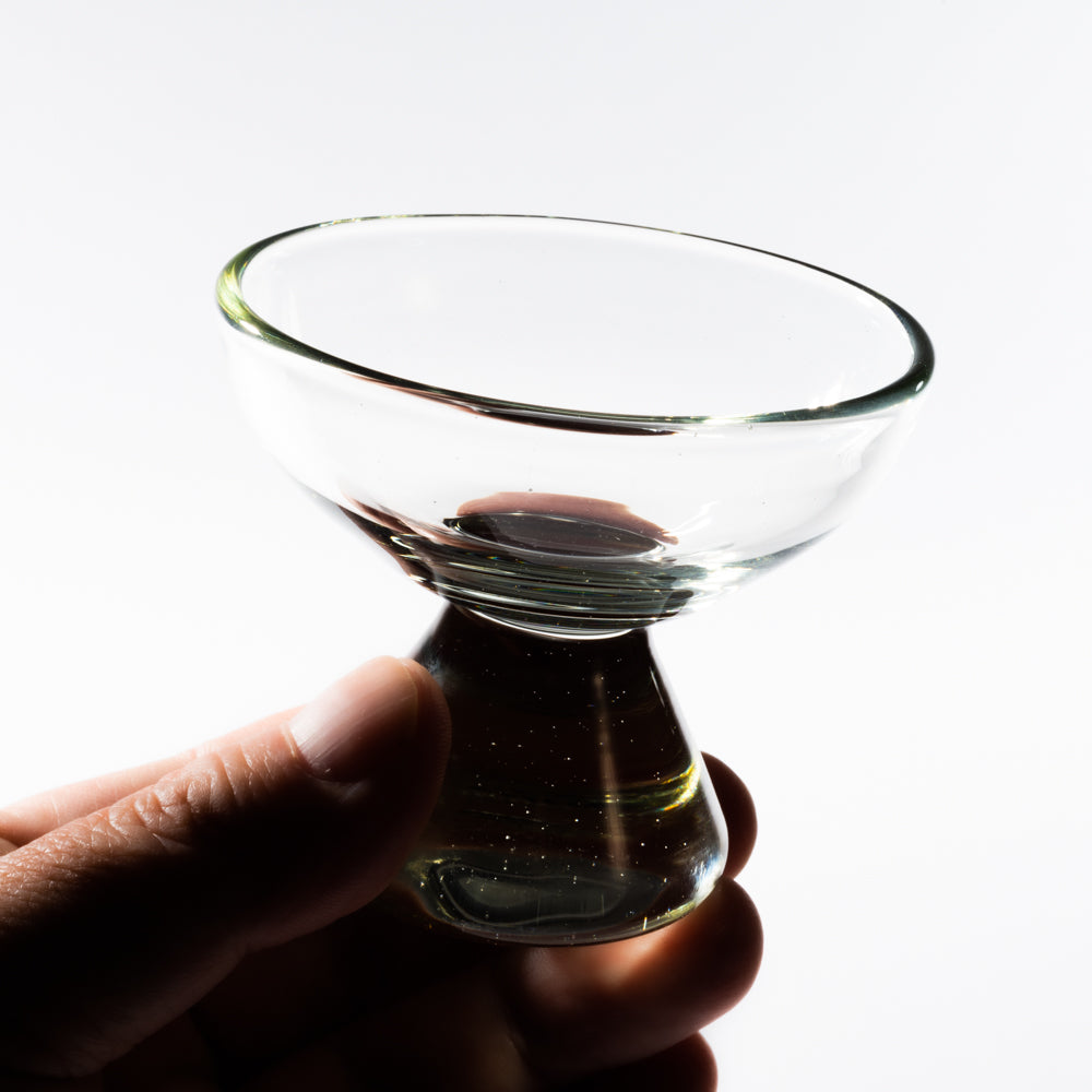 ガラス工房てとてと 高台付小杯(クリア) ガラス工房てとてと 琉球ガラス