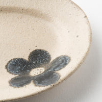 作家 岡村朝子 オーバル皿 小 flower A 作家 岡村朝子 陶磁器作家もの
