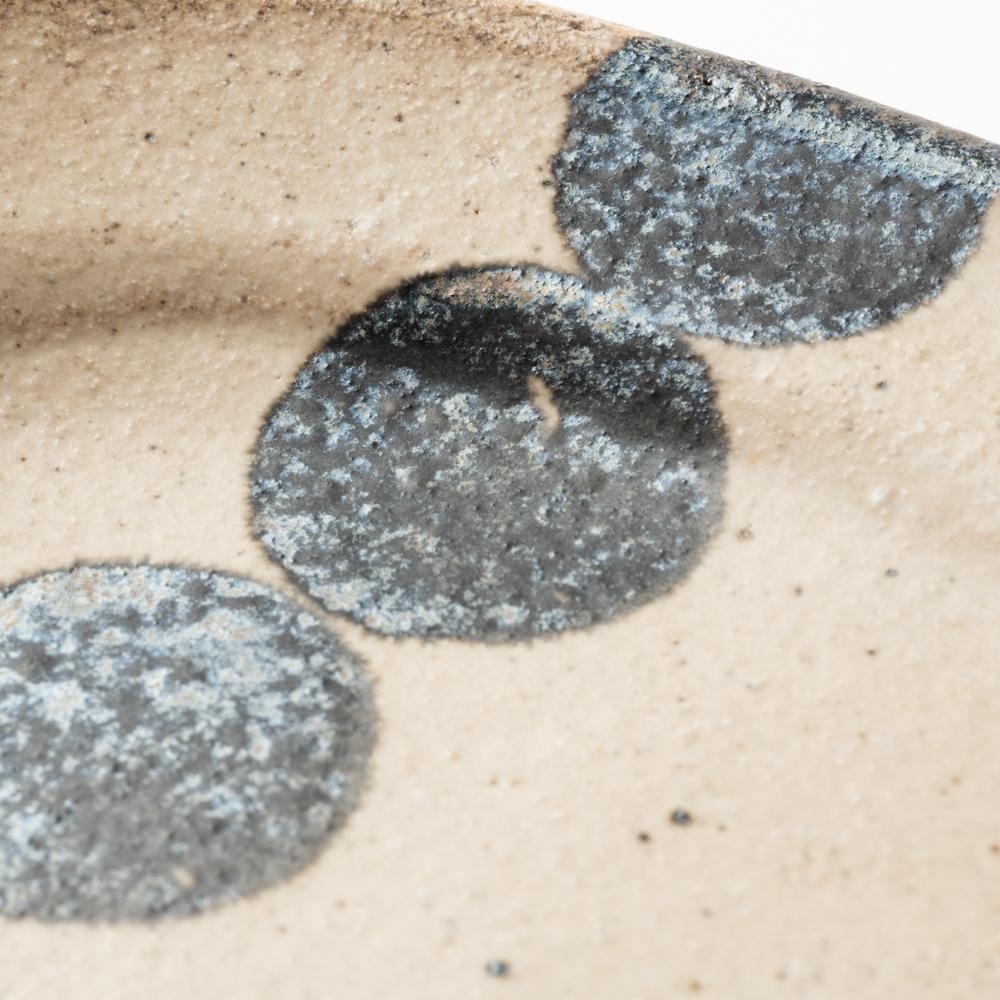 作家 岡村朝子 オーバル皿 小 dot A 作家 岡村朝子 陶磁器作家もの