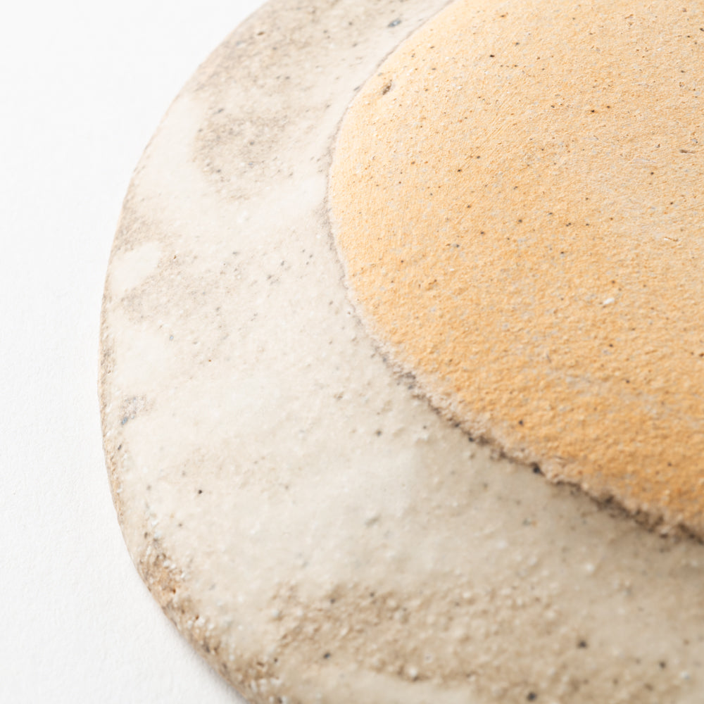 作家 岡村朝子 オーバル皿 小 dot A 作家 岡村朝子 陶磁器作家もの