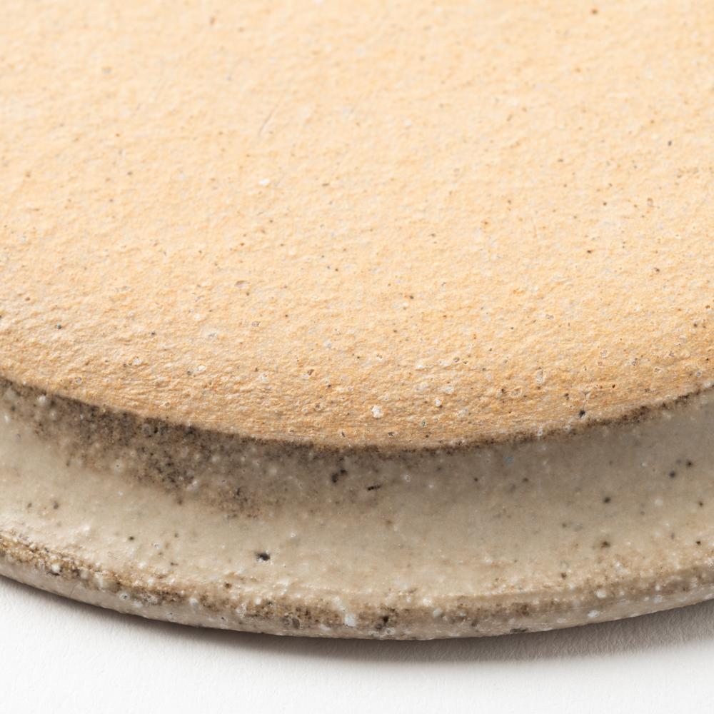 作家 岡村朝子 丸皿 小 hana 作家 岡村朝子 陶磁器作家もの