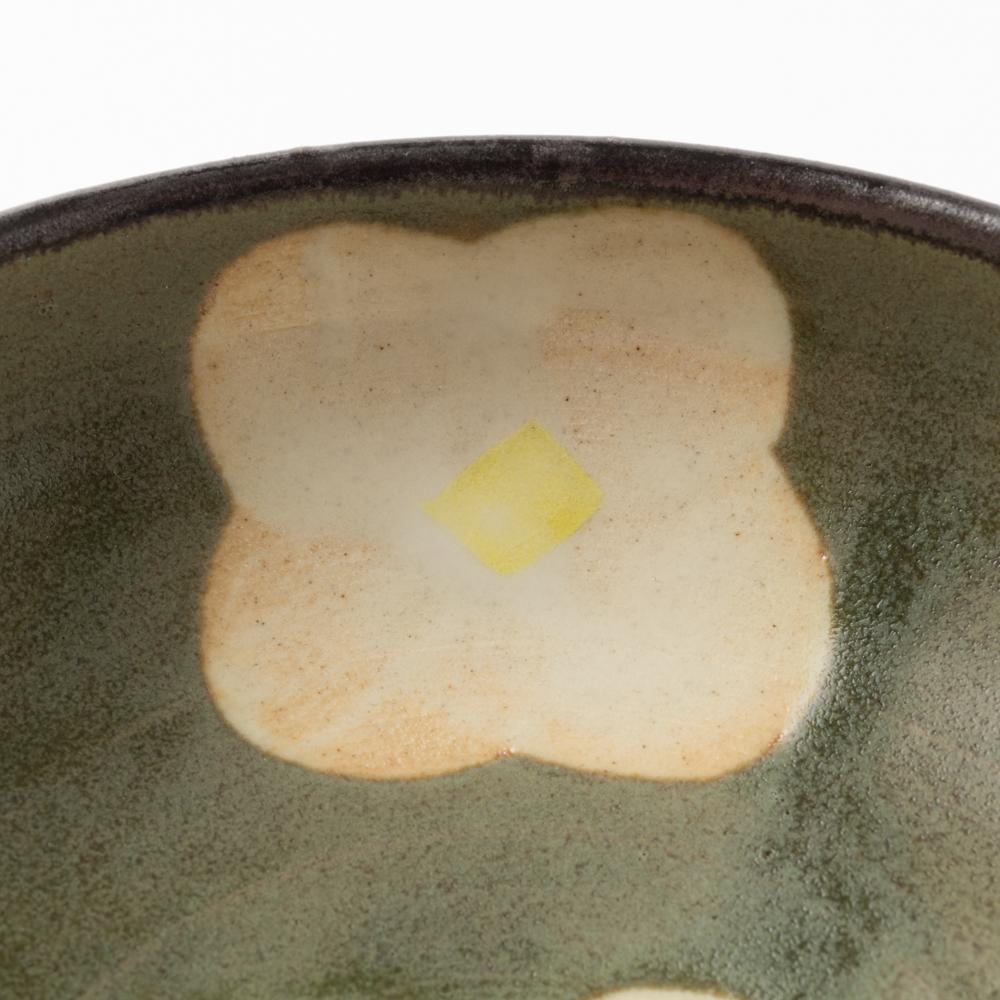 作家 佐藤牧子 お花小鉢 緑 作家 佐藤牧子 陶磁器作家もの