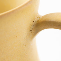 作家 佐藤牧子 お花マグカップ 黄色と緑 作家 佐藤牧子 陶磁器作家もの