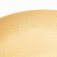 作家 佐藤牧子 お花プレートS 黄色と緑 作家 佐藤牧子 陶磁器作家もの