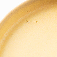 作家 佐藤牧子 お花豆皿 黄色と緑 作家 佐藤牧子 陶磁器作家もの