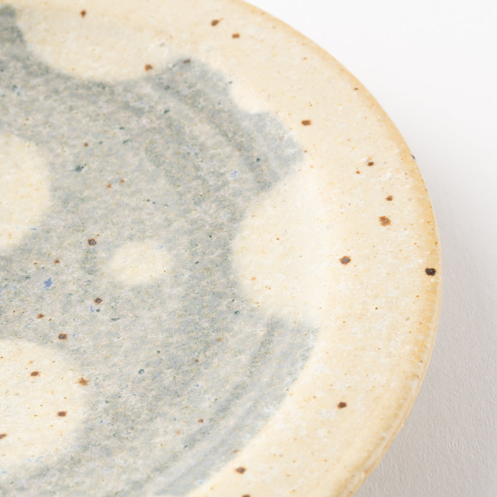 作家 添田ナオコ ドット 5寸皿 作家 添田ナオコ 陶磁器作家もの