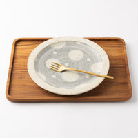 作家 添田ナオコ ドット 8寸皿 作家 添田ナオコ 陶磁器作家もの