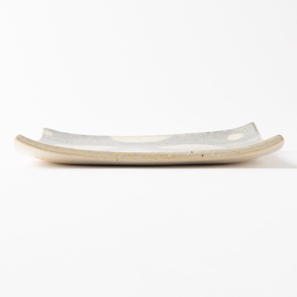 作家 添田ナオコ ドット 角皿 作家 添田ナオコ 陶磁器作家もの