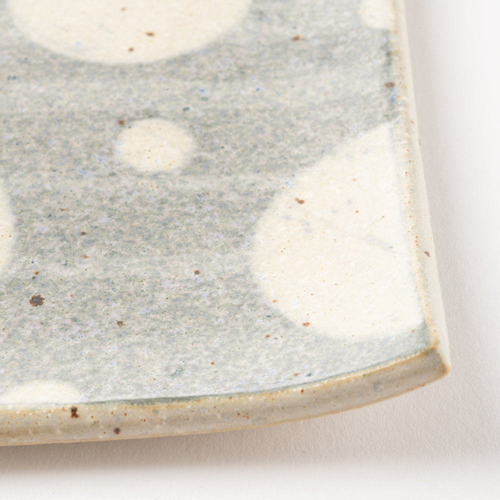 作家 添田ナオコ ドット 角皿 作家 添田ナオコ 陶磁器作家もの