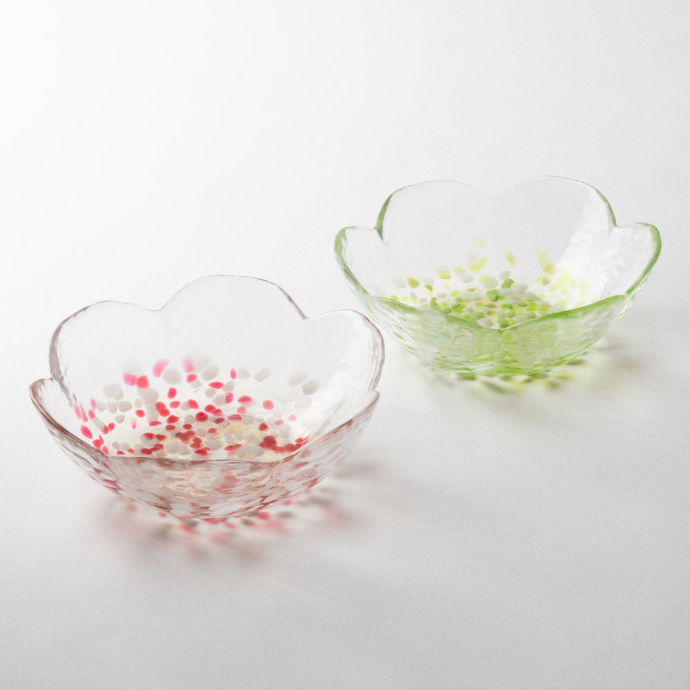 津軽びいどろ 津軽自然色りんご りんご小鉢ペア 津軽びいどろ ガラスもの