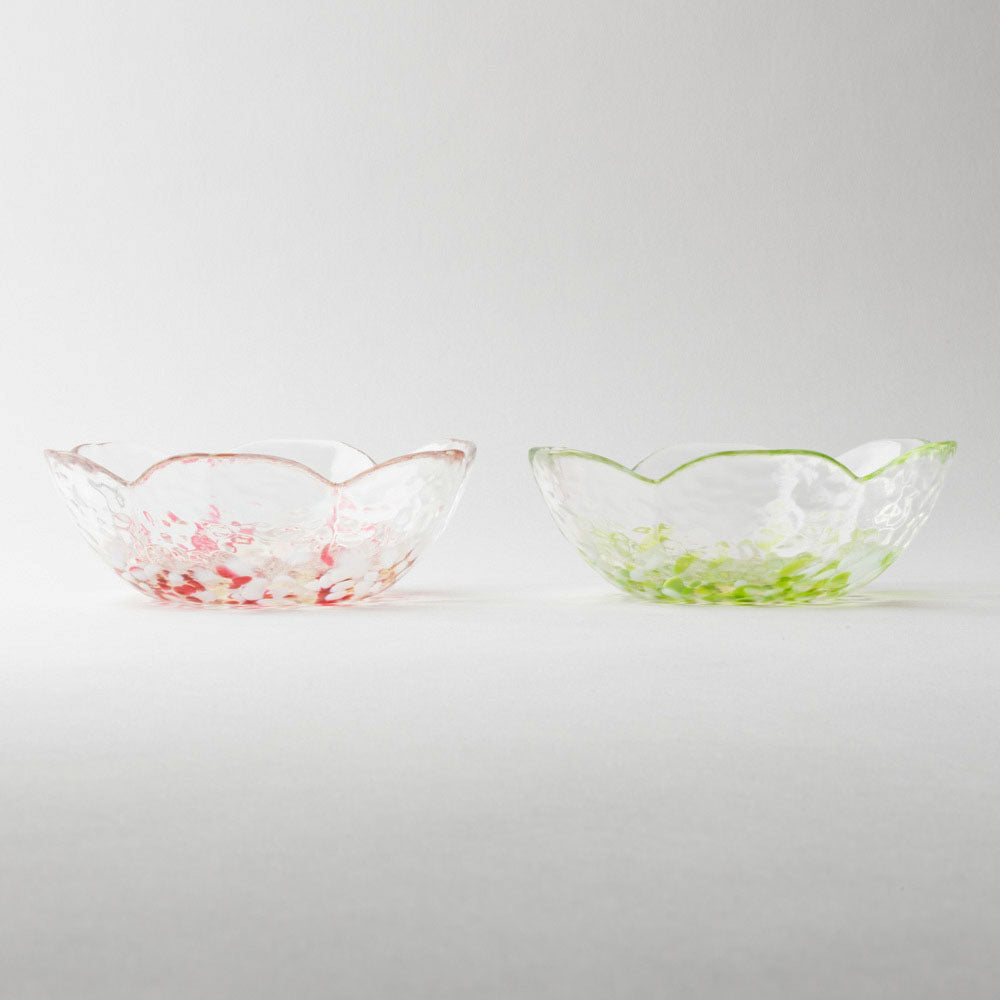 津軽びいどろ 津軽自然色りんご りんご小鉢ペア 津軽びいどろ ガラスもの