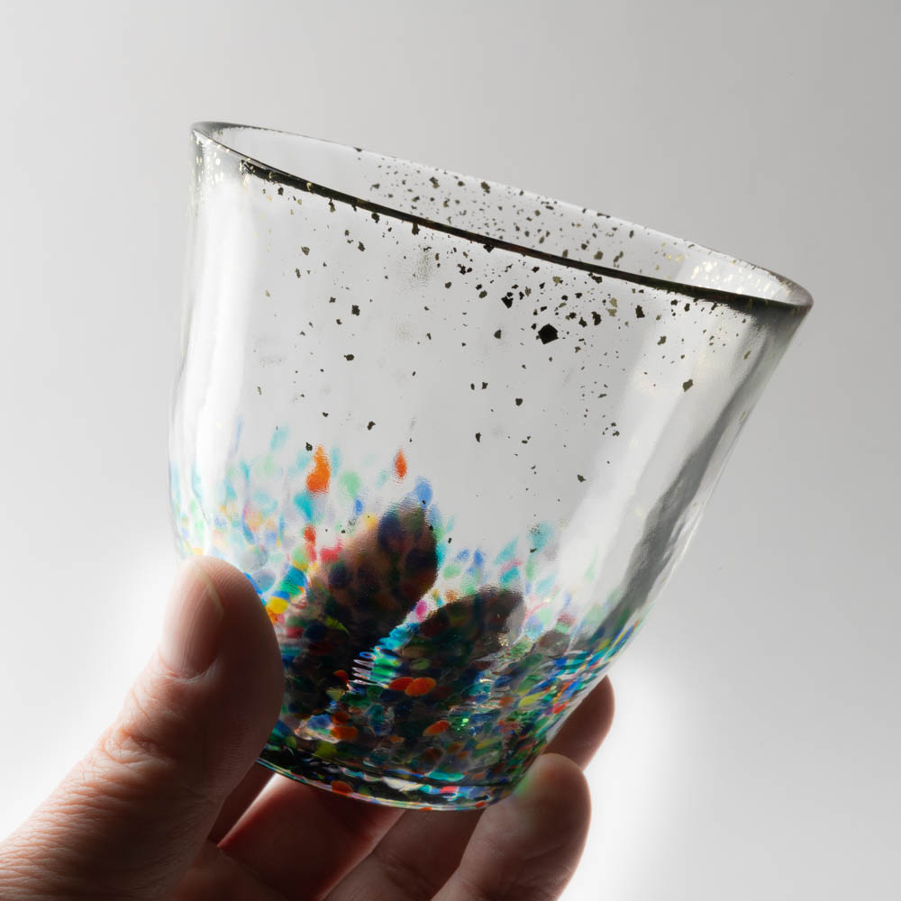 津軽びいどろ MATSURI まつり金彩 ロックグラスペア 津軽びいどろ ガラスもの