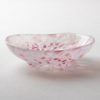 津軽びいどろ さくらさくら sakura 三つ足豆皿 津軽びいどろ ガラスもの