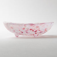 津軽びいどろ さくらさくら sakura 三つ足豆皿 津軽びいどろ ガラスもの