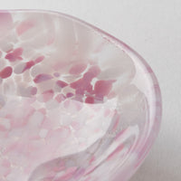 津軽びいどろ さくらさくら sakura 三つ足豆皿 津軽びいどろ ガラスもの