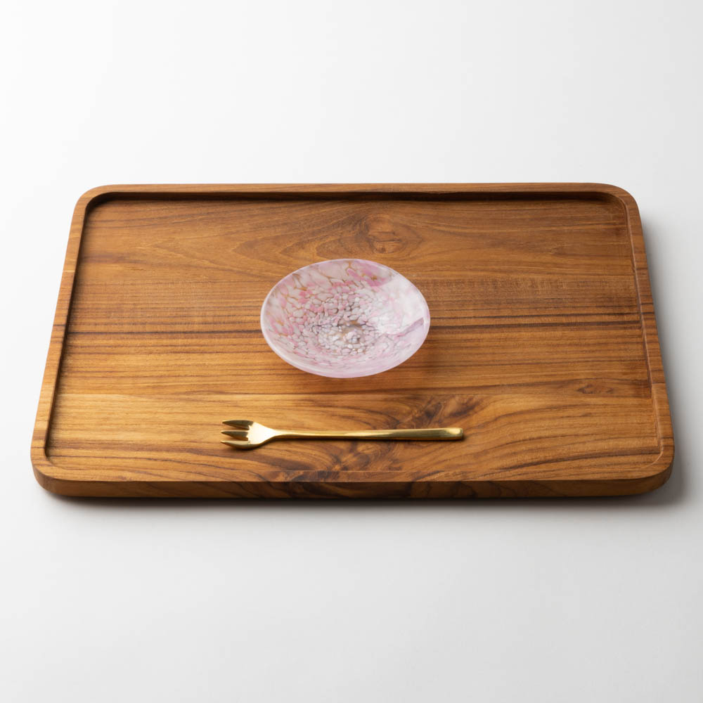 津軽びいどろ さくらさくら sakura 豆皿 津軽びいどろ ガラスもの