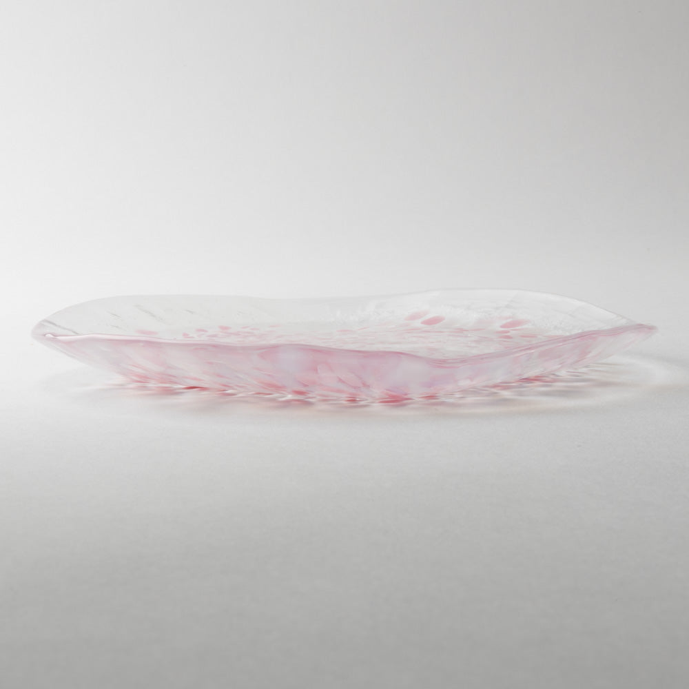 津軽びいどろ さくらさくら sakura 皿 津軽びいどろ ガラスもの
