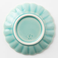 波佐見焼 和山窯 菊型小皿(ブルー) 波佐見焼 和山窯 波佐見焼