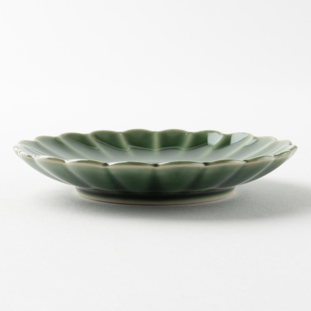 波佐見焼 和山窯 菊型小皿(オリベ) 波佐見焼 和山窯 波佐見焼