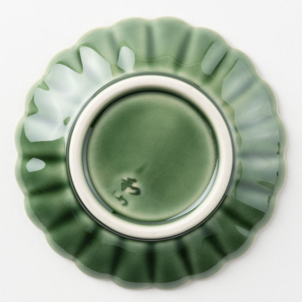 波佐見焼 和山窯 菊型小皿(オリベ) 波佐見焼 和山窯 波佐見焼