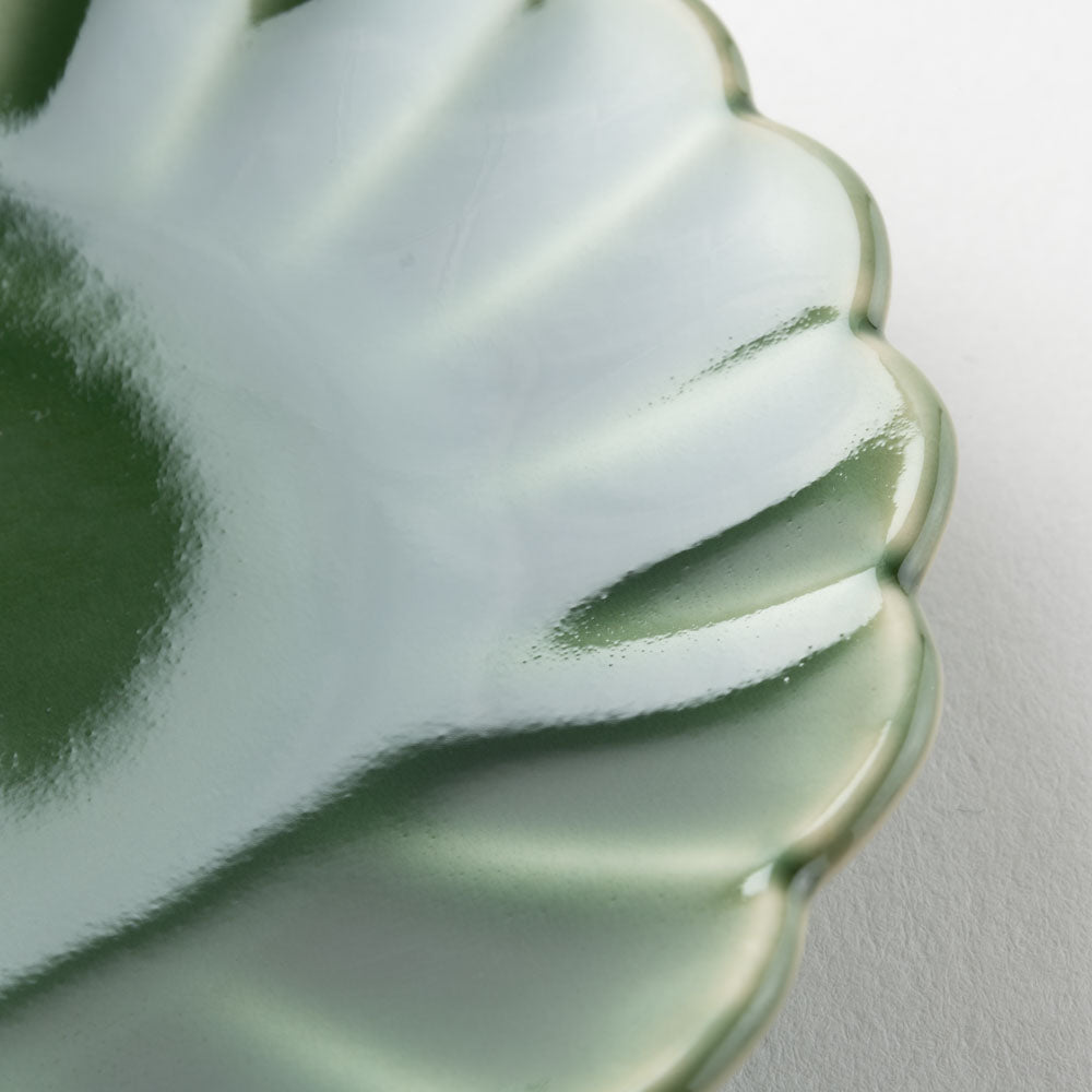 波佐見焼 和山窯 菊型小皿(オリベ) 波佐見焼 和山窯 波佐見焼