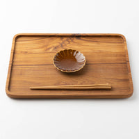 波佐見焼 和山窯 菊型小皿(アメ) 波佐見焼 和山窯 波佐見焼