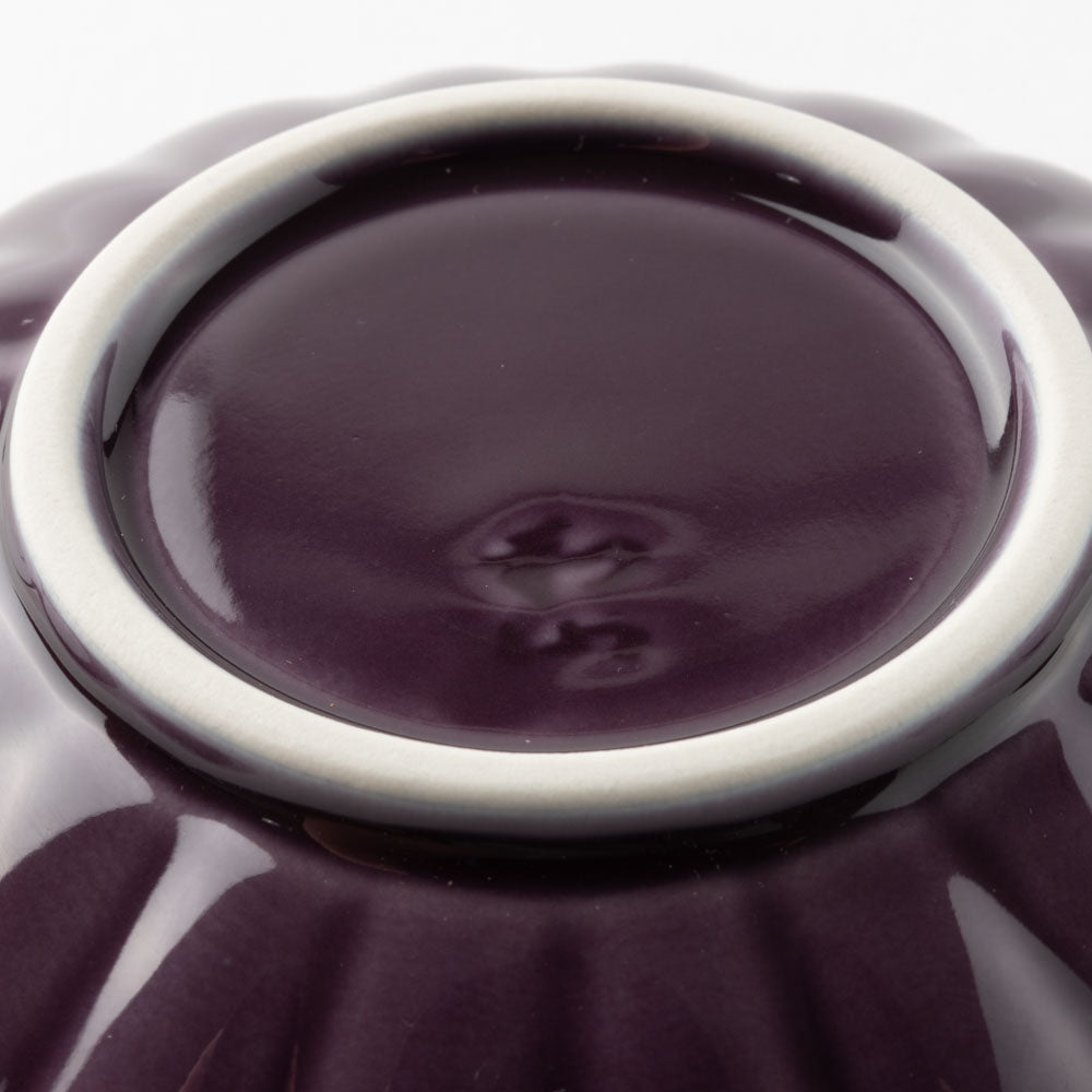 波佐見焼 和山窯 菊型小皿(パープル) 波佐見焼 和山窯 波佐見焼