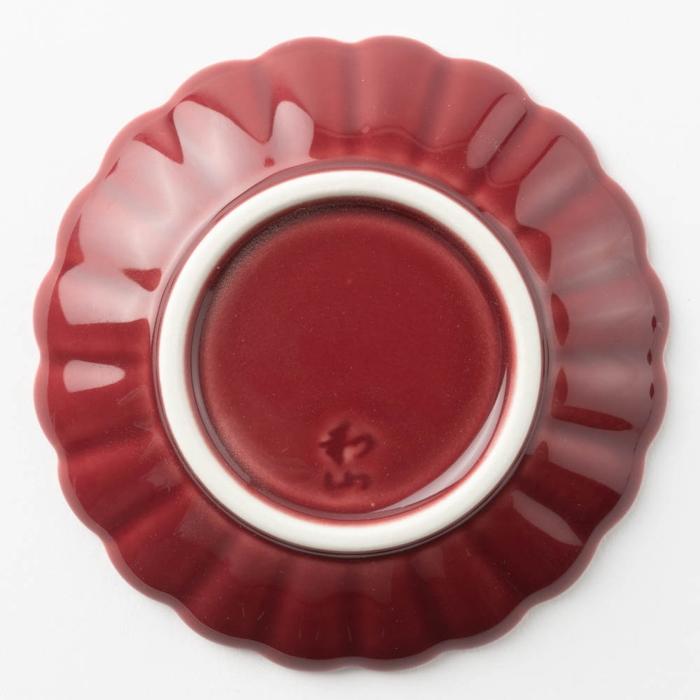 波佐見焼 和山窯 菊型小皿(マロン) 波佐見焼 和山窯 波佐見焼