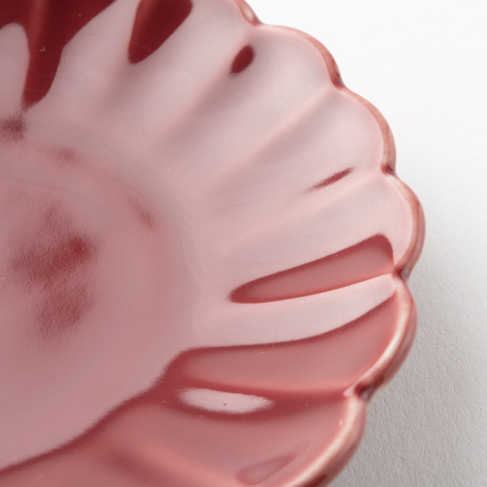 波佐見焼 和山窯 菊型小皿(マロン) 波佐見焼 和山窯 波佐見焼