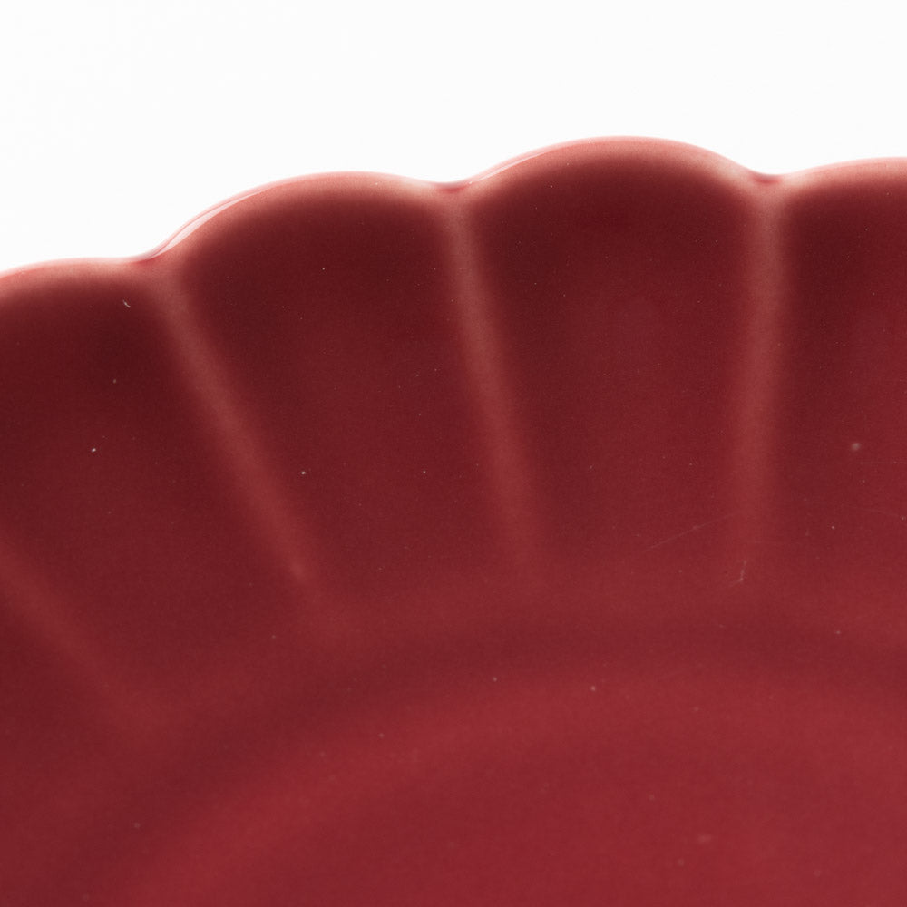 波佐見焼 和山窯 菊型小皿(マロン) 波佐見焼 和山窯 波佐見焼